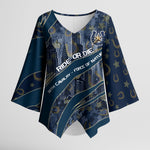 Buffalo Soldiers 10th Cavalry Regiment Ride Or Die Kimono Sleeve Blouse Patriotic Military Heritage Distressed City Skyline Graphic Art