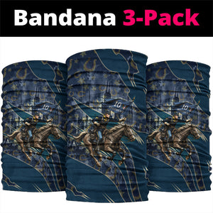 Buffalo Soldiers 10th Cavalry Regiment Ride Or Die Neck Gaiter Patriotic Military Heritage Distressed City Skyline Graphic Art