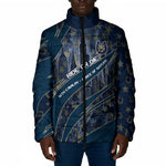 Buffalo Soldiers 10th Cavalry Regiment Ride Or Die Padded Jacket Patriotic Military Heritage Distressed City Skyline Graphic Art