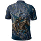 Buffalo Soldiers 10th Cavalry Regiment Ride Or Die Polo Shirt Patriotic Military Heritage Distressed City Skyline Graphic Art