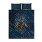 Buffalo Soldiers 10th Cavalry Regiment Ride Or Die Quilt Bed Set Patriotic Military Heritage Distressed City Skyline Graphic Art