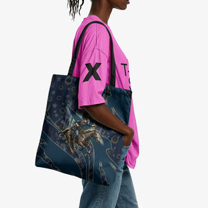 Buffalo Soldiers 10th Cavalry Regiment Ride Or Die Tote Bag Patriotic Military Heritage Distressed City Skyline Graphic Art