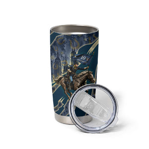 Buffalo Soldiers 10th Cavalry Regiment Ride Or Die Tumbler Cup Patriotic Military Heritage Distressed City Skyline Graphic Art
