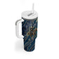 Buffalo Soldiers 10th Cavalry Regiment Ride Or Die Tumbler With Handle Patriotic Military Heritage Distressed City Skyline Graphic Art