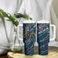 Buffalo Soldiers 10th Cavalry Regiment Ride Or Die Tumbler With Handle Patriotic Military Heritage Distressed City Skyline Graphic Art