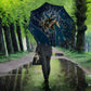 Buffalo Soldiers 10th Cavalry Regiment Ride Or Die Umbrella Patriotic Military Heritage Distressed City Skyline Graphic Art