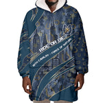 Buffalo Soldiers 10th Cavalry Regiment Ride Or Die Wearable Blanket Hoodie Patriotic Military Heritage Distressed City Skyline Graphic Art