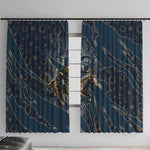 Buffalo Soldiers 10th Cavalry Regiment Ride Or Die Window Curtain Patriotic Military Heritage Distressed City Skyline Graphic Art