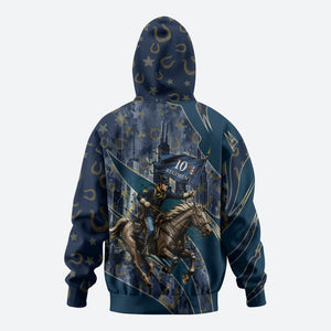 Buffalo Soldiers 10th Cavalry Regiment Ride Or Die Zip Hoodie Patriotic Military Heritage Distressed City Skyline Graphic Art
