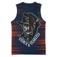 Buffalo Soldiers Fierce And Fearless Cavalry Basketball Jersey Half Face Soldier And Bison Halftone Graphic Art
