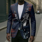 Buffalo Soldiers Fierce And Fearless Cavalry Blazer Half Face Soldier And Bison Halftone Graphic Art