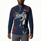 Buffalo Soldiers Fierce And Fearless Cavalry Button Sweatshirt Half Face Soldier And Bison Halftone Graphic Art