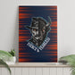 Buffalo Soldiers Fierce And Fearless Cavalry Canvas Wall Art Half Face Soldier And Bison Halftone Graphic Art