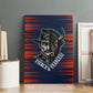Buffalo Soldiers Fierce And Fearless Cavalry Canvas Wall Art Half Face Soldier And Bison Halftone Graphic Art