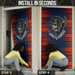 Buffalo Soldiers Fierce And Fearless Cavalry Door Cover Half Face Soldier And Bison Halftone Graphic Art