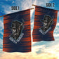 Buffalo Soldiers Fierce And Fearless Cavalry Garden Flag Half Face Soldier And Bison Halftone Graphic Art