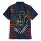 Buffalo Soldiers Fierce And Fearless Cavalry Hawaiian Shirt Half Face Soldier And Bison Halftone Graphic Art