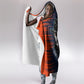 Buffalo Soldiers Fierce And Fearless Cavalry Hooded Blanket Half Face Soldier And Bison Halftone Graphic Art
