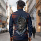 Buffalo Soldiers Fierce And Fearless Cavalry Long Sleeve Button Shirt Half Face Soldier And Bison Halftone Graphic Art