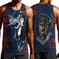 Buffalo Soldiers Fierce And Fearless Cavalry Men Tank Top Half Face Soldier And Bison Halftone Graphic Art