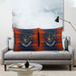 Buffalo Soldiers Fierce And Fearless Cavalry Pillow Cover Half Face Soldier And Bison Halftone Graphic Art