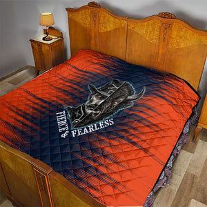 Buffalo Soldiers Fierce And Fearless Cavalry Quilt Half Face Soldier And Bison Halftone Graphic Art