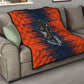 Buffalo Soldiers Fierce And Fearless Cavalry Quilt Half Face Soldier And Bison Halftone Graphic Art