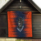 Buffalo Soldiers Fierce And Fearless Cavalry Quilt Half Face Soldier And Bison Halftone Graphic Art