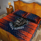 Buffalo Soldiers Fierce And Fearless Cavalry Quilt Bed Set Half Face Soldier And Bison Halftone Graphic Art