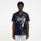 Buffalo Soldiers Fierce And Fearless Cavalry Scrub Top Half Face Soldier And Bison Halftone Graphic Art