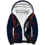 Buffalo Soldiers Fierce And Fearless Cavalry Sherpa Hoodie Half Face Soldier And Bison Halftone Graphic Art