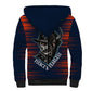 Buffalo Soldiers Fierce And Fearless Cavalry Sherpa Hoodie Half Face Soldier And Bison Halftone Graphic Art