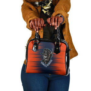 Buffalo Soldiers Fierce And Fearless Cavalry Shoulder Handbag Half Face Soldier And Bison Halftone Graphic Art