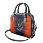 Buffalo Soldiers Fierce And Fearless Cavalry Shoulder Handbag Half Face Soldier And Bison Halftone Graphic Art