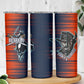 Buffalo Soldiers Fierce And Fearless Cavalry Skinny Tumbler Half Face Soldier And Bison Halftone Graphic Art