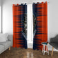 Buffalo Soldiers Fierce And Fearless Cavalry Window Curtain Half Face Soldier And Bison Halftone Graphic Art