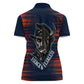 Buffalo Soldiers Fierce And Fearless Cavalry Women Polo Shirt Half Face Soldier And Bison Halftone Graphic Art