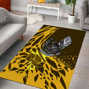 Buffalo Soldiers 9th And 10th Cavalry Regiments Area Rug Wild And Untamed Vintage Western Horseshoe Graphic Art