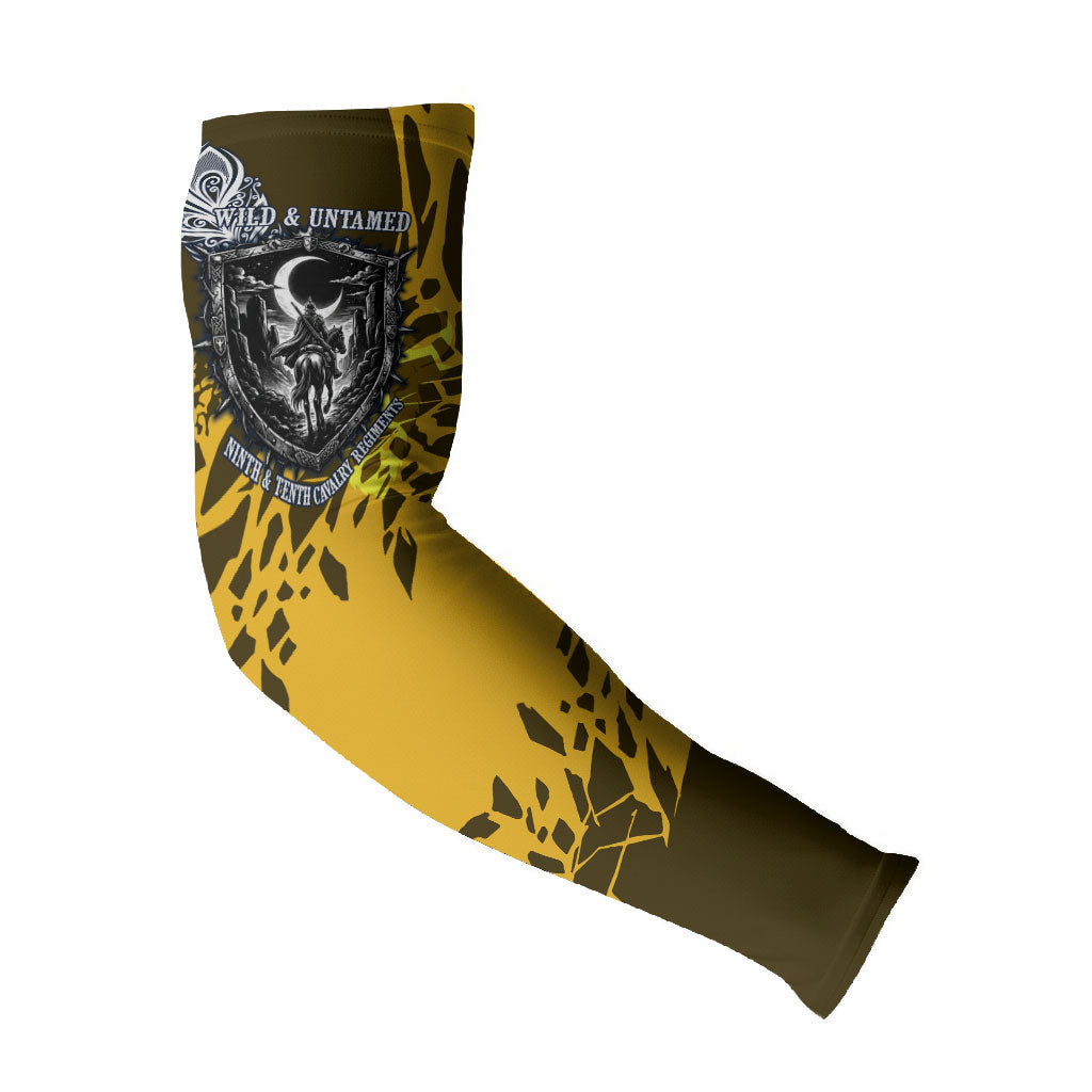 Buffalo Soldiers 9th And 10th Cavalry Regiments Arm Sleeves Wild And Untamed Vintage Western Horseshoe Graphic Art