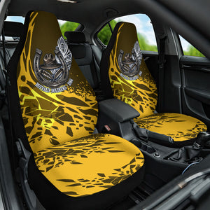 Buffalo Soldiers 9th And 10th Cavalry Regiments Car Seat Cover Wild And Untamed Vintage Western Horseshoe Graphic Art