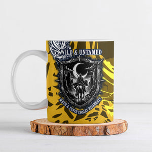 Buffalo Soldiers 9th And 10th Cavalry Regiments Ceramic Mug Wild And Untamed Vintage Western Horseshoe Graphic Art