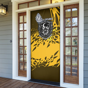 Buffalo Soldiers 9th And 10th Cavalry Regiments Door Cover Wild And Untamed Vintage Western Horseshoe Graphic Art