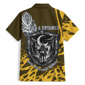 Buffalo Soldiers 9th And 10th Cavalry Regiments Hawaiian Shirt Wild And Untamed Vintage Western Horseshoe Graphic Art