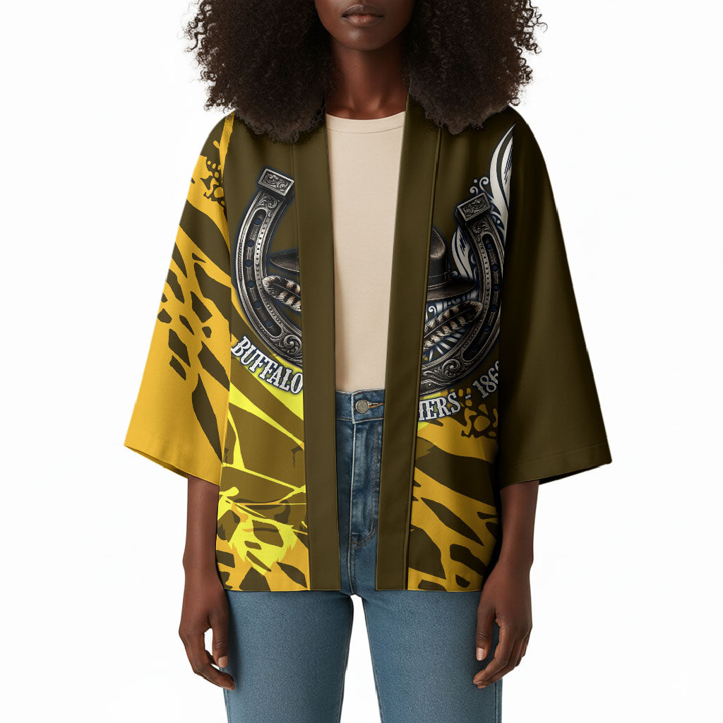 Buffalo Soldiers 9th And 10th Cavalry Regiments Kimono Wild And Untamed Vintage Western Horseshoe Graphic Art