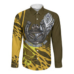 Buffalo Soldiers 9th And 10th Cavalry Regiments Long Sleeve Button Shirt Wild And Untamed Vintage Western Horseshoe Graphic Art