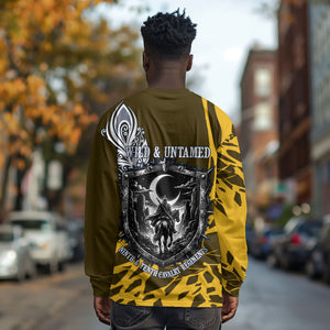 Buffalo Soldiers 9th And 10th Cavalry Regiments Long Sleeve Shirt Wild And Untamed Vintage Western Horseshoe Graphic Art