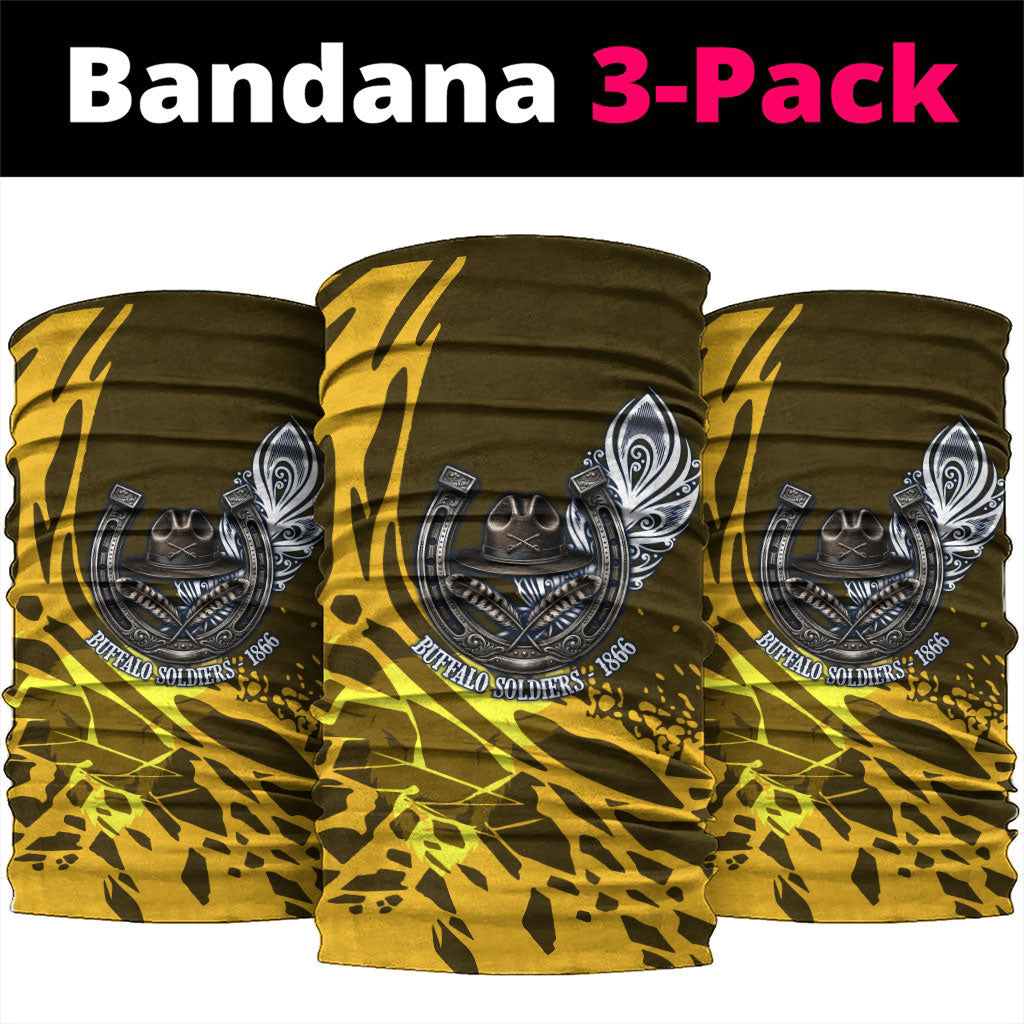 Buffalo Soldiers 9th And 10th Cavalry Regiments Neck Gaiter Wild And Untamed Vintage Western Horseshoe Graphic Art