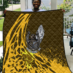 Buffalo Soldiers 9th And 10th Cavalry Regiments Quilt Wild And Untamed Vintage Western Horseshoe Graphic Art