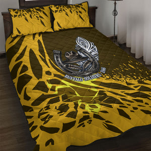 Buffalo Soldiers 9th And 10th Cavalry Regiments Quilt Bed Set Wild And Untamed Vintage Western Horseshoe Graphic Art