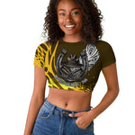 Buffalo Soldiers 9th And 10th Cavalry Regiments Raglan Cropped T shirt Wild And Untamed Vintage Western Horseshoe Graphic Art